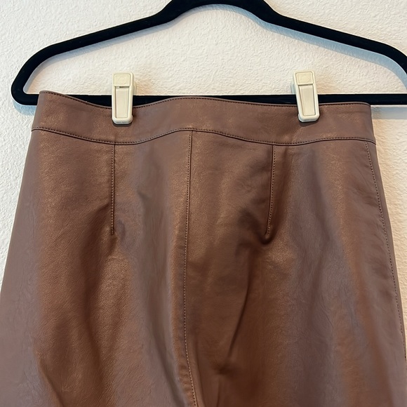 Free People Brown Sasha Cropped Vegan Pants - Picture 6 of 12